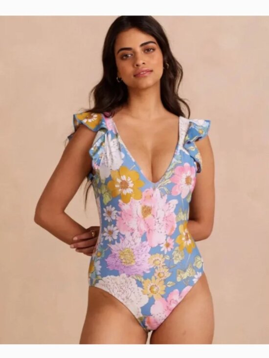 summersalt Other - NWT Summersalt Country Club Floral Ruffle Backflip Swim